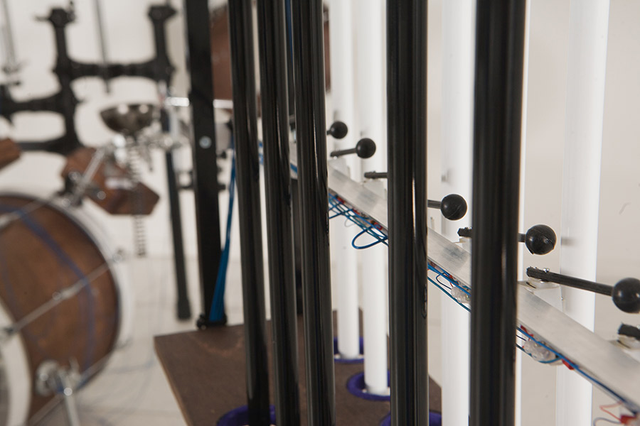 #UNRAVEL Chimes, Percussion Set in background