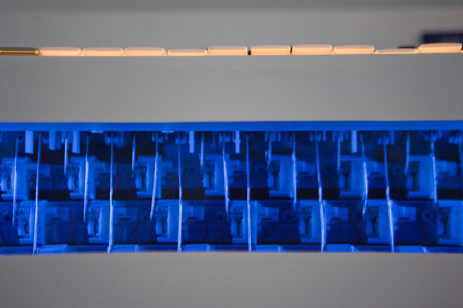 #UNRAVEL Organ, blue panel detail